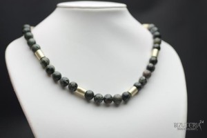 Naszyjnik Serpentyn dł.48cm HandMade (Z52)