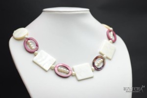 Naszyjnik Perły, masa perłowa dł.66cm (Z89)