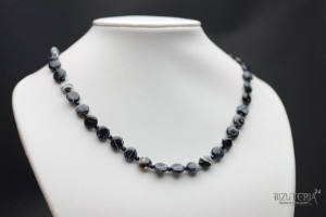 Naszyjnik Onyks dł.46cm HandMade(Z39)