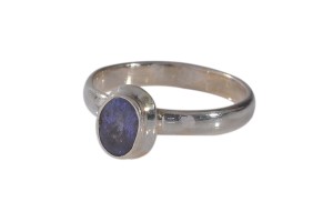 Pierścionek srebrny tanzanit P145
