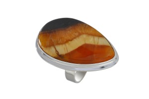 Pierścionek srebrny simbirsit P148