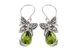 Kolczyki srebrne oliwin K187