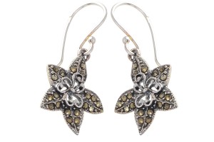 Kolczyki srebrne piryt K188