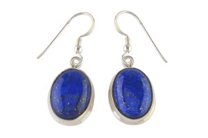 Kolczyki srebrne lapis lazuli K270