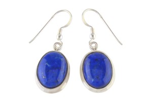 Kolczyki srebrne lapis lazuli K271