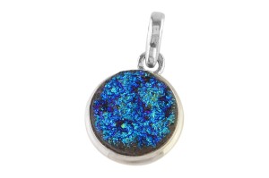 Zawieszka srebrna agat titanium Z360