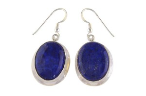 Kolczyki srebrne lapis lazuli K333