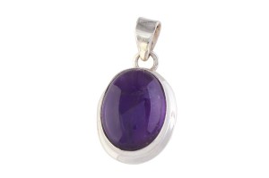 Zawieszka srebrna ametyst Z409