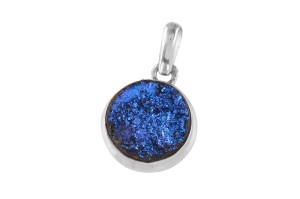 Zawieszka srebrna agat titanium Z375