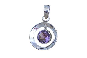 Z90 zawieszka, ametyst SREBRO