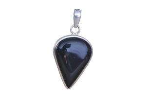 Z22 zawieszka, onyx czarny SREBRO