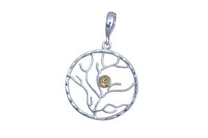 Z86 zawieszka, cytryn SREBRO