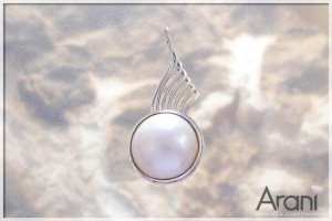 Z220 zawieszka, perła Mabe SREBRO 925