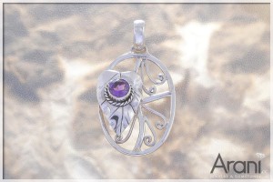Z235 zawieszka, ametyst  SREBRO 925