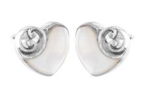 Kolczyki srebrne muszla K316