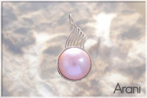 Z221 zawieszka, perła Mabe SREBRO 925