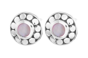 Kolczyki srebrne muszla K314