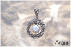 Z234 zawieszka, perła  SREBRO 925