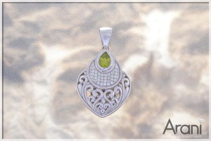 Z240 zawieszka, oliwin+cyrkonia SREBRO 925