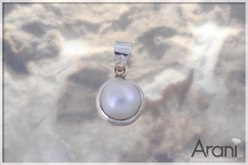 Z155 zawieszka, perła SREBRO 925