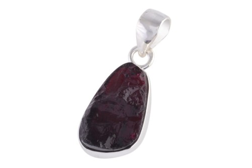 Zawieszka srebrna granat druzy Z344
