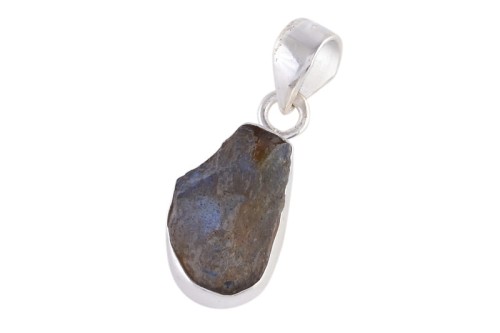 Zawieszka srebrna labradoryt druzy Z343