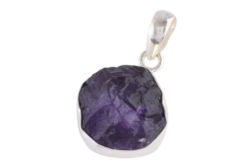 Zawieszka srebrna ametyst druzy Z341