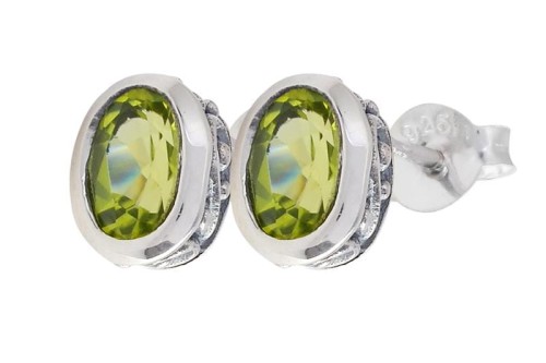 Kolczyki srebrne oliwin K253