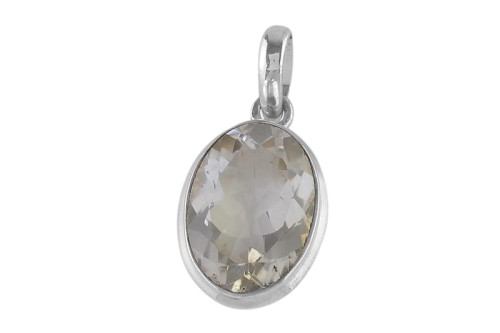 Zawieszka srebrna kryształ górski Z364