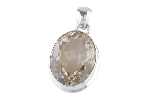 Zawieszka srebrna kryształ górski Z363