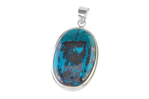 Zawieszka srebrna chryzokola Z348