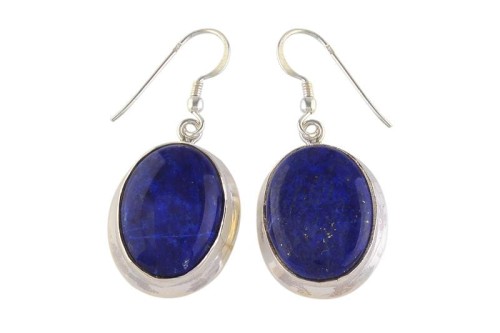 Kolczyki srebrne lapis lazuli K333