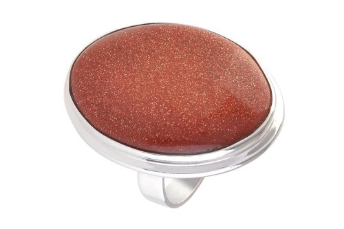 Pierścionek srebrny piasek pustyni P391