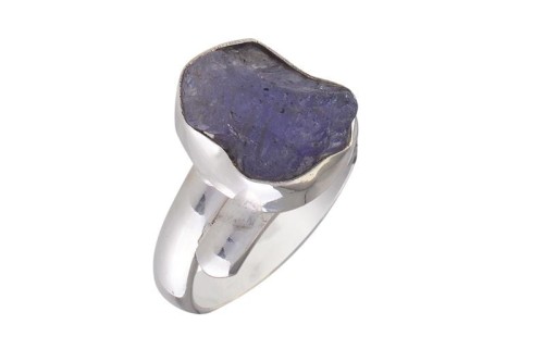 Pierścionek srebrny tanzanit P368