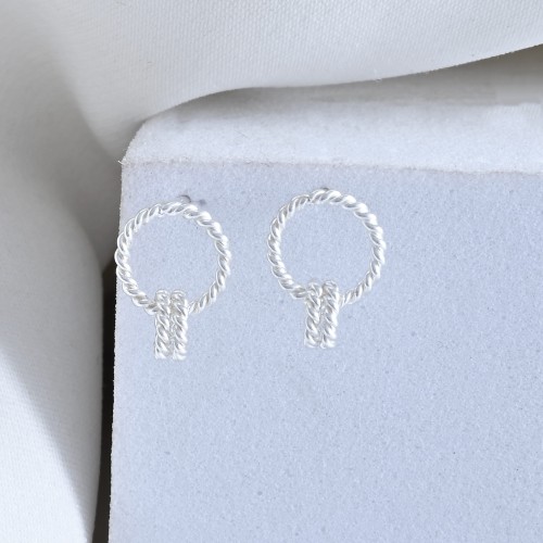 Kolczyki srebrne K370