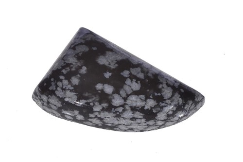Obsydian śnieżno-płatkowy 28,6x18,4 5,7g. 26