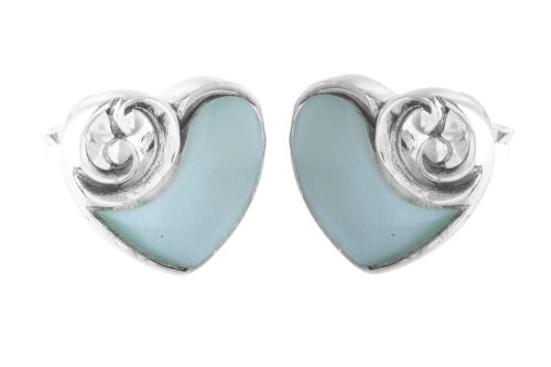 Kolczyki srebrne muszla K315