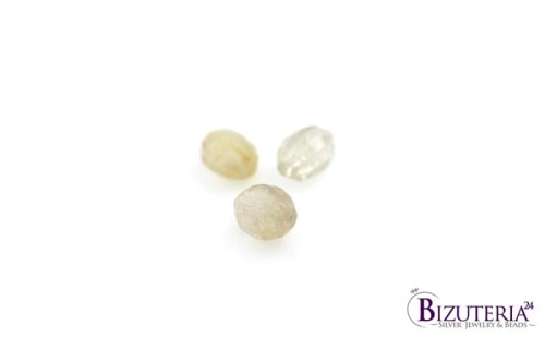 BRI36. Kwarc z rutylem owal, fasetowane 13x9mm  8,8ct