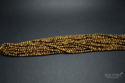 P4 - Tygrysie oko (kula) - sznur 37cm, 0,5cm