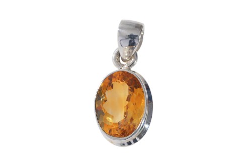 Zawieszka srebrna cytryn Z263
