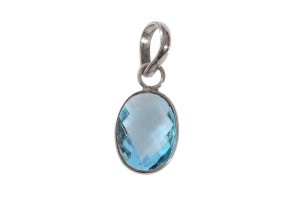 Zawieszka srebrna topaz sky Z251