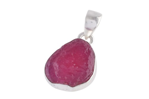 Zawieszka srebrna rubin druzy Z336