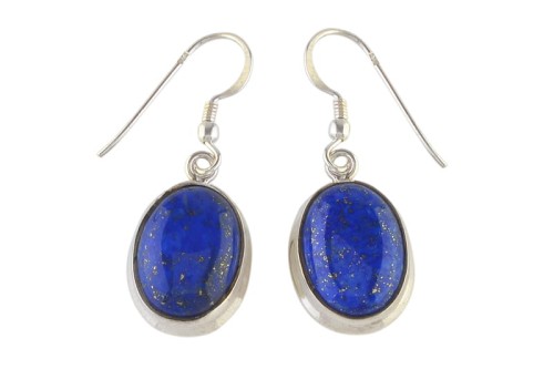 Kolczyki srebrne lapis lazuli K270