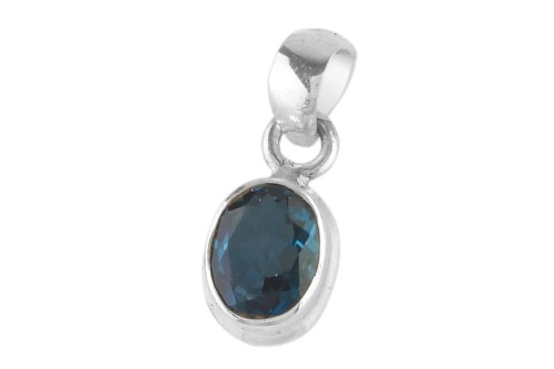 Zawieszka srebrna topaz london Z371