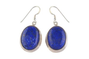 Kolczyki srebrne lapis lazuli K332