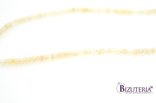 KS02201 Opal oponka, gładki 3,57/1,7mm 23,6ct 40cm