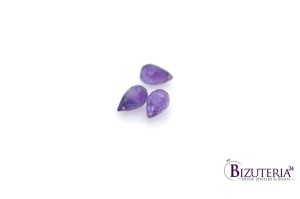BRI6. Ametyst gruszki, fasetowane 12x8mm  5ct