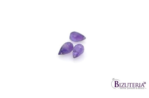 BRI6. Ametyst gruszki, fasetowane 12x8mm  5ct