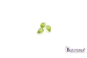 BRI19. Oliwin gruszki, fasetowane 10x6mm  3,1ct