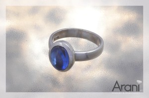 P118 pierścionek, kianit SREBRO 925